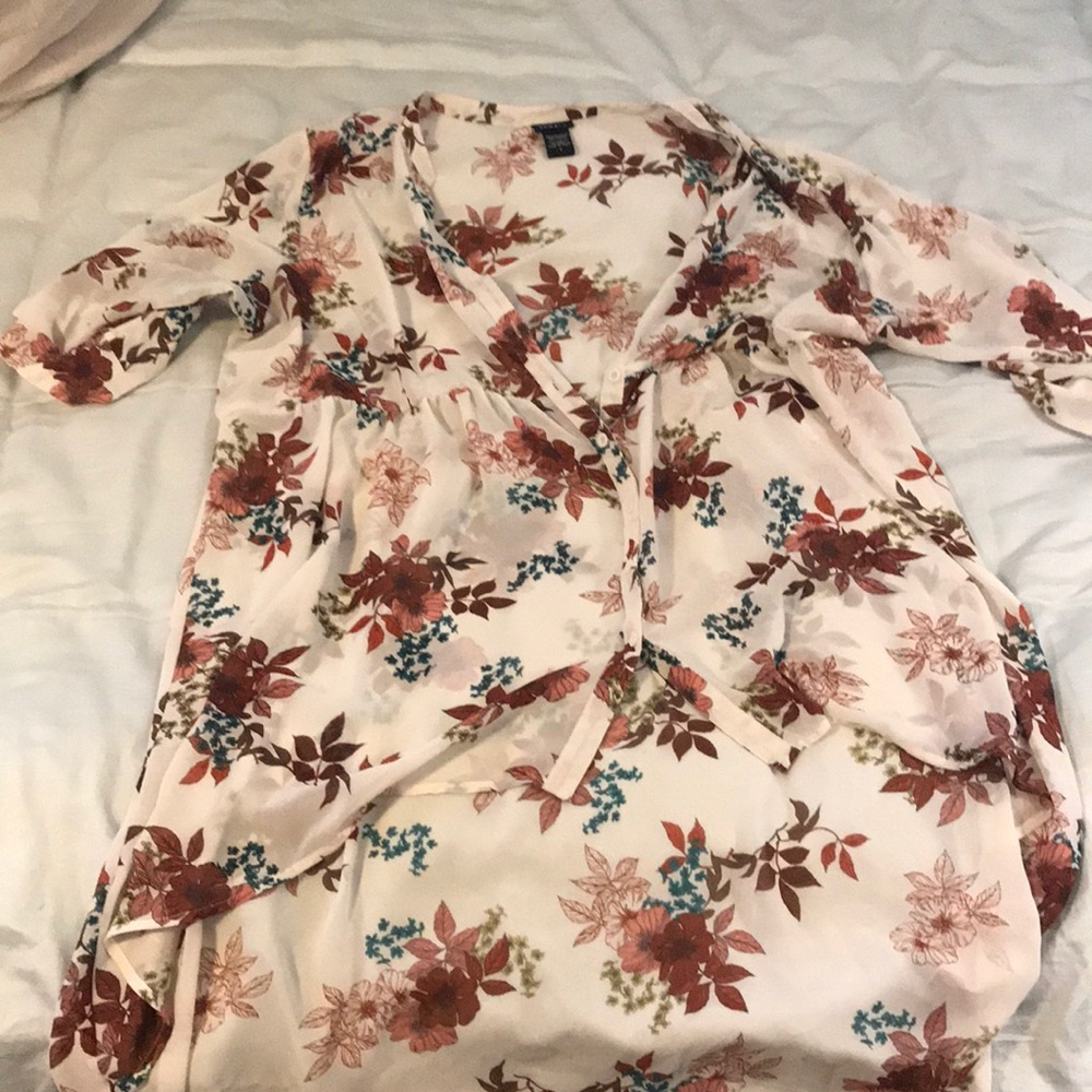 Sheer Torrid button up blouse